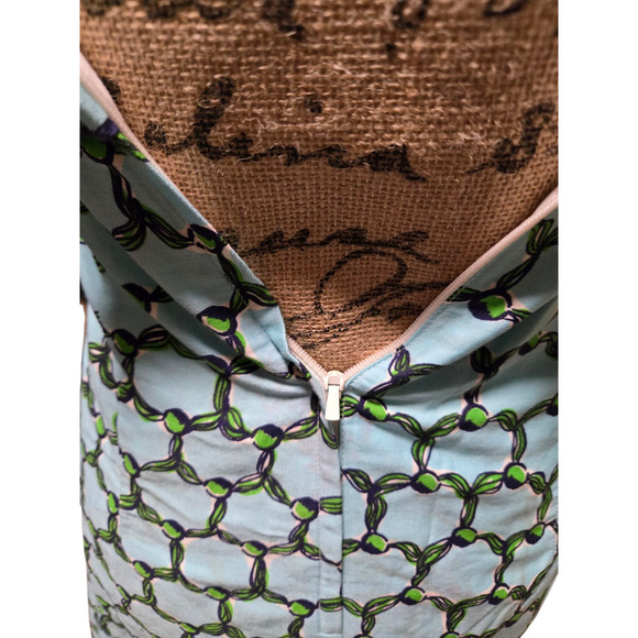 Lily Pulitzer strapless blue and green patterned mini dress, size 0 - Picture 5 of 5